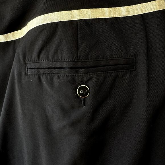 Lady Hagen Sz 12 Black Poly Spandex Golf Skort w/ Gold Ribbon Trim Pickleball - Picture 4 of 7